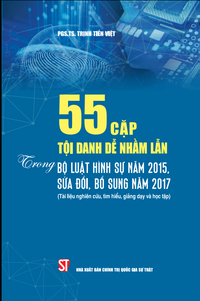 55 cặp tội danh dễ nhầm lẫn trong Bộ luật Hình sự năm 2015, sửa đổi, bổ sung năm 2017 (Tài liệu nghiên cứu, tìm hiểu, giảng dạy và học tập)