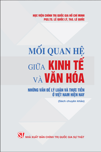 Mối quan hệ giữa kinh tế và văn hóa - Những vấn đề lý luận và thực tiễn ở Việt Nam hiện nay (Sách chuyên khảo)